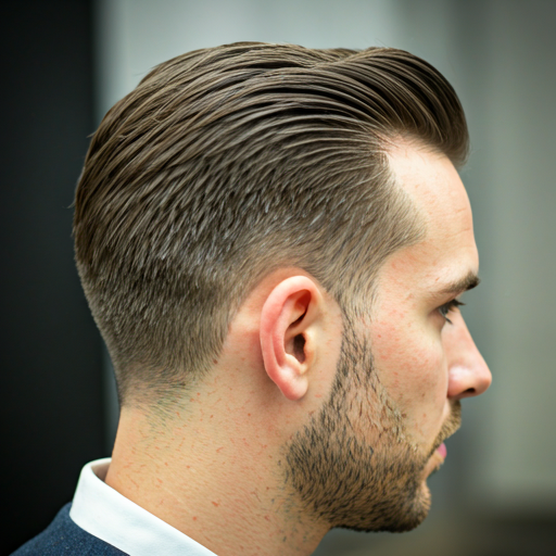 Detalle de corte de cabello en peluquería