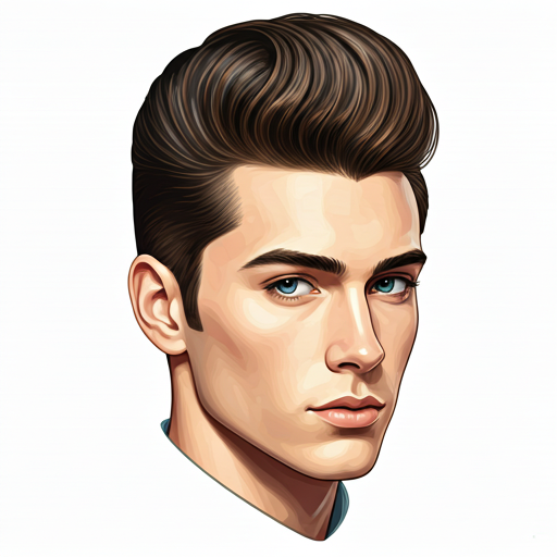 Peinado masculino con volumen